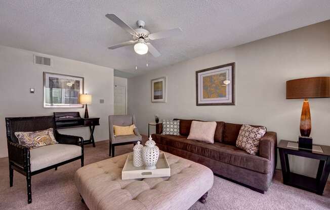 Trinity Place Living Room Midland Texas Apartment