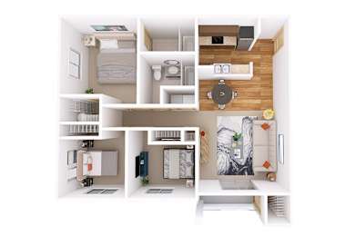 3 beds, 2 baths, 1,199 sqft, $1,987