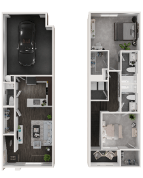 2 beds, 2 baths, 1,245 sqft, $2,072