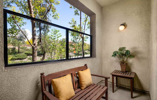 Patio and window  at Ridgestone, California, 92532