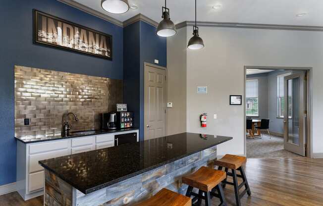 Lantern Woods Apartments - Resident clubhouse coffee bar