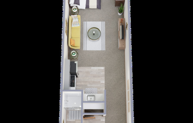 Studio, 1 bath, 441 sqft, $1,095, Unit 4408