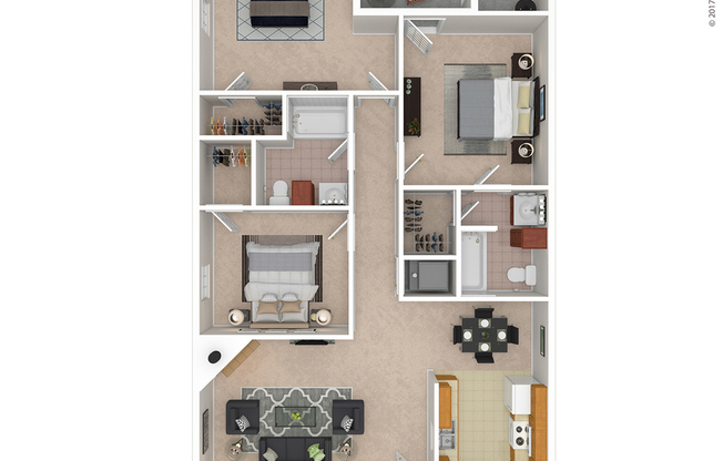 3 beds, 2 baths, 1,382 sqft, $1,360