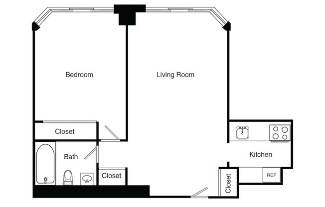 1 bed, 1 bath, 587 sqft, $4,098, Unit S09N