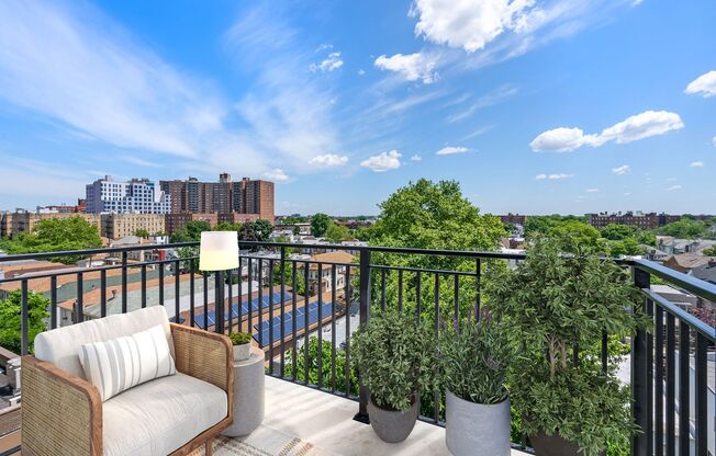 Studio, 1 bath, 444 sqft, $2,975, Unit 1-1C
