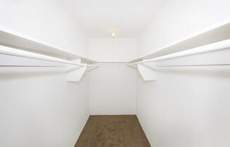a room with white walls