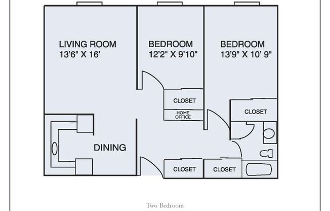2 beds, 1 bath, 875 sqft, $1,685, Unit 405