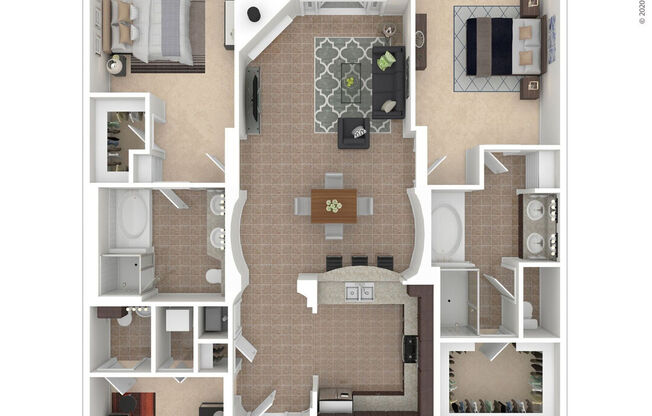 2 beds, 2.5 baths, 1,707 sqft, $4,576