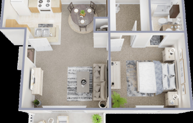 1 bed, 1 bath, 540 sqft, $937