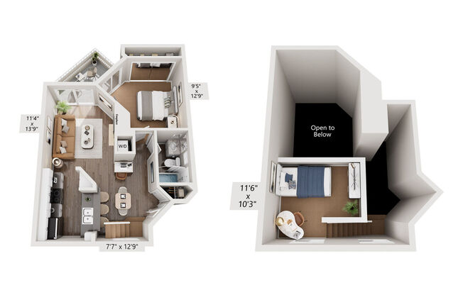 1 bed, 1 bath, 782 sqft, $2,970