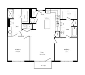 2 beds, 2 baths, 1,175 sqft, $1,953