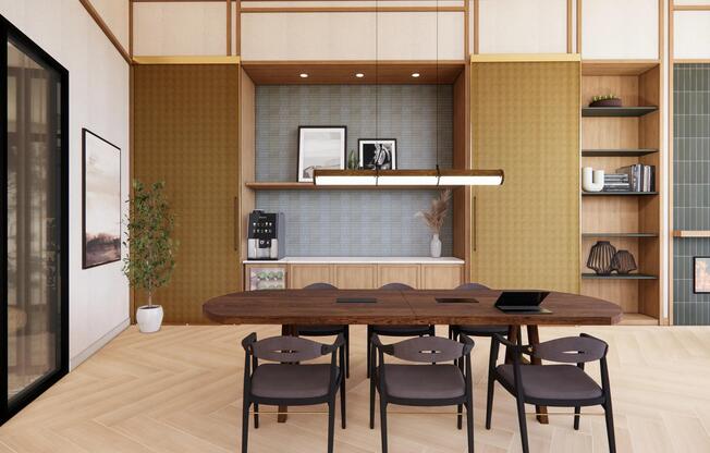 Work or play in one of our well-appointed social spaces.