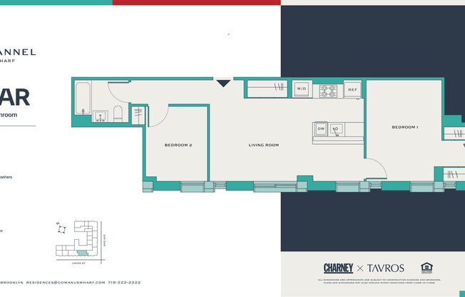 2 beds, 2 baths, $7,650, Unit 9AR