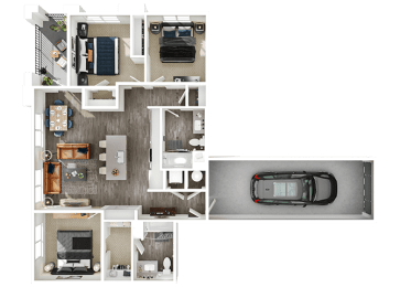 3 beds, 2 baths, 1,242 sqft, $2,754