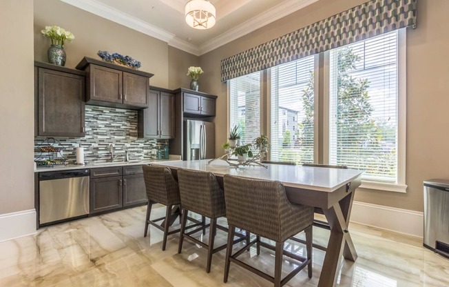 Clubhouse Kitchen Area at The Oasis at Highwoods Preserve, Tampa