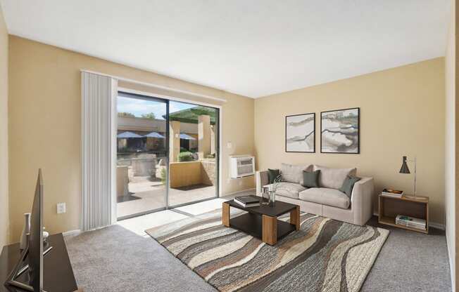 Living Room at SunVilla Apartments in Mesa Arizona