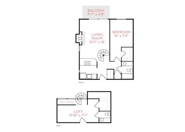 1 bed, 1.5 baths, 850 sqft, $1,695