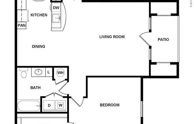 1 bed, 1 bath, 1,003 sqft, $1,359