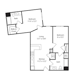 2 beds, 2 baths, 900 sqft, $4,484