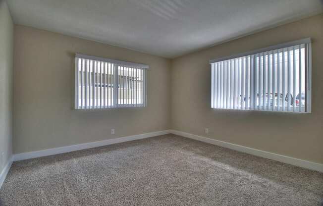 Carpeted Living Area at 720 North Apartments, California