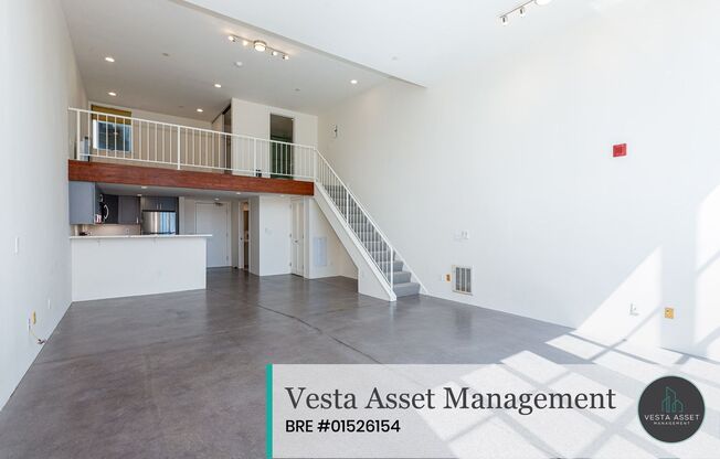 SPACIOUS LIVE/WORK 1 BED/2 FULL BATH LOFT WITH WASHER & DRYER AND PARKING IN INNER MISSION