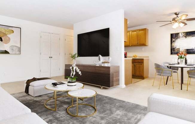 Modern Living Room at Heatherwood House at Patchogue, Patchogue, 11772