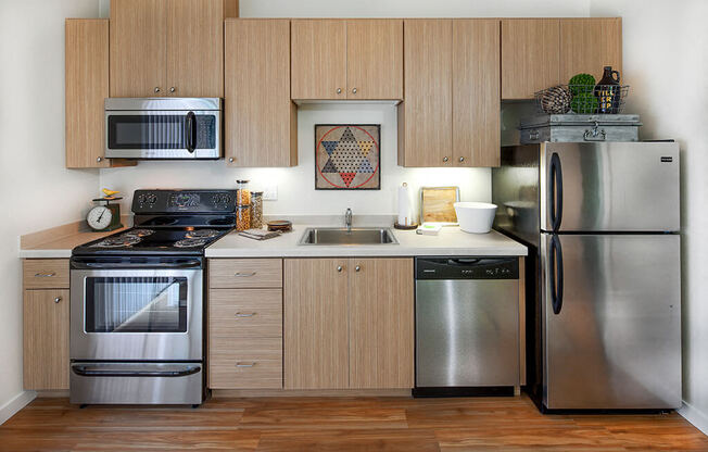Efficient Appliances In Kitchen at Riverwalk, Oregon, 97401
