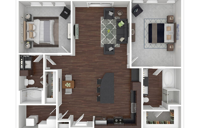 2 beds, 2 baths, 1,180 sqft, $2,460