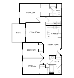 3 beds, 2 baths, 1,273 sqft, $1,790