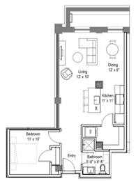 1 bed, 1 bath, 656 sqft, $1,235