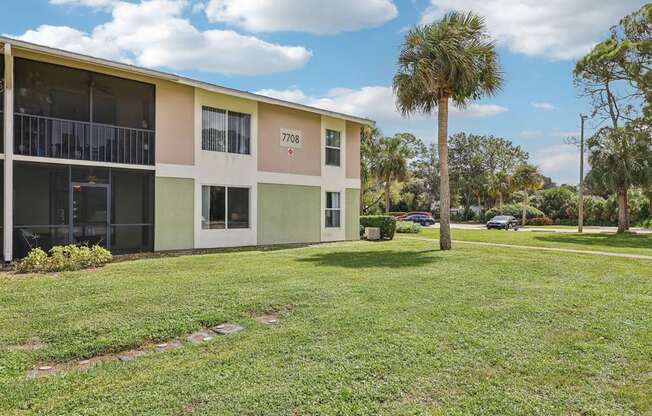 A building with the number 7708 on it.