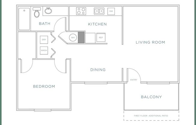 1 bed, 1 bath, 750 sqft, $916