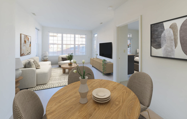 Living Room with Hard Surface Flooring