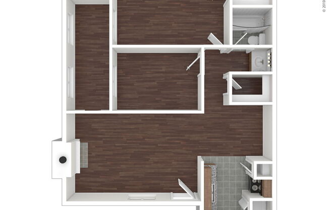 2 beds, 1 bath, 837 sqft, $1,060