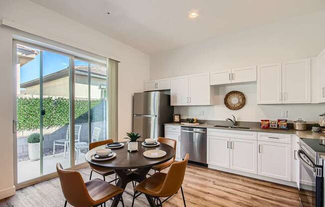 Fully Equipped Kitchen Includes Frost-Free Refrigerator, Electric Range, & Dishwasher at Hampton Meridian, Apache Junction, AZ, 85120