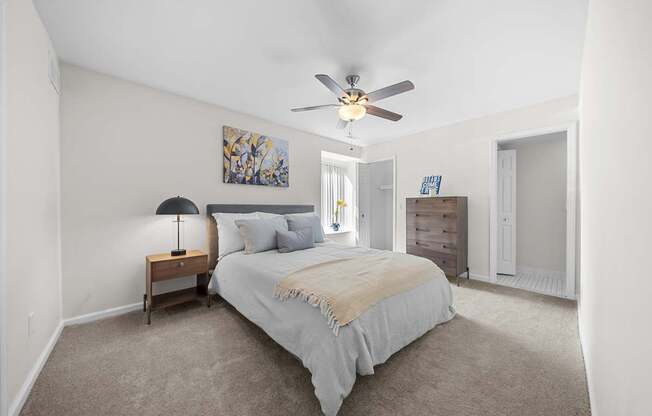 Spacious Bedroom at Lakeside Village Apartments Clinton Township MI