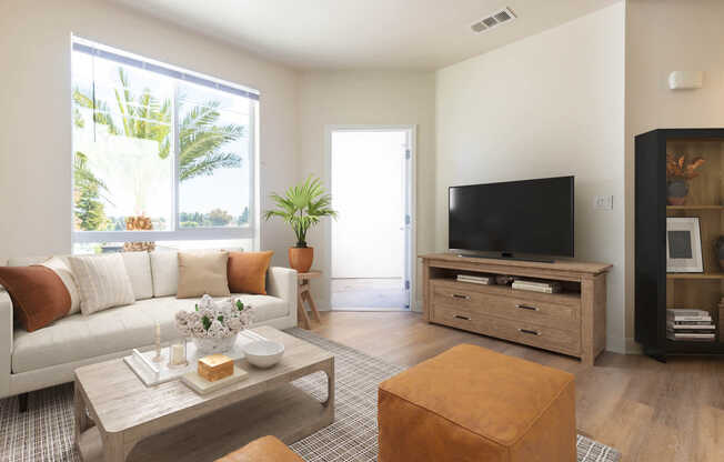 Living Room with Hard Surface Flooring