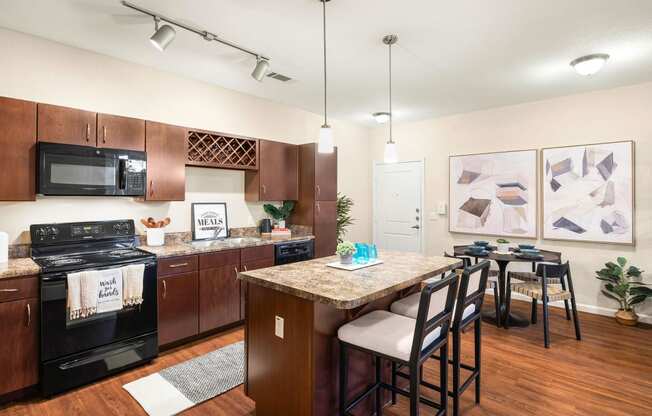 our apartments at the district feature a spacious kitchen and living room