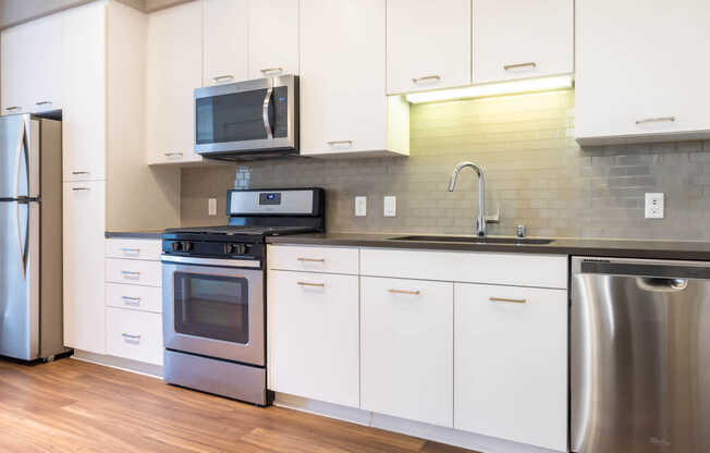 Kitchen with Stainless Steel Appliances