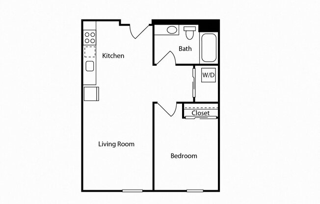 1 bed, 1 bath, 651 sqft, $1,425