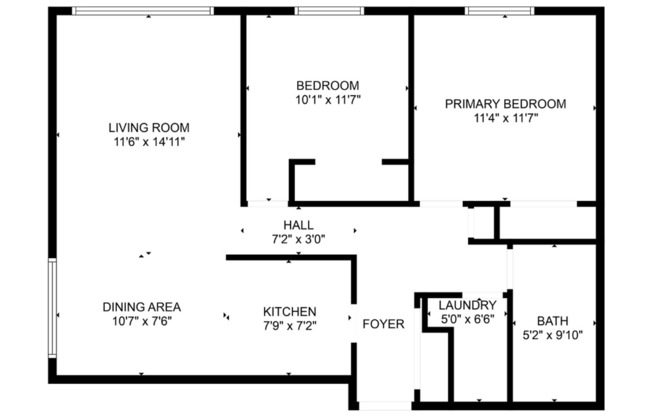 2 beds, 1 bath, 780 sqft, $835, Unit 2542-102
