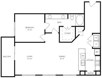 1 bed, 1 bath, 1,082 sqft, $1,771