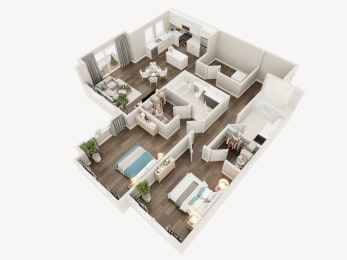 2 beds, 2 baths, 1,167 sqft, $3,925