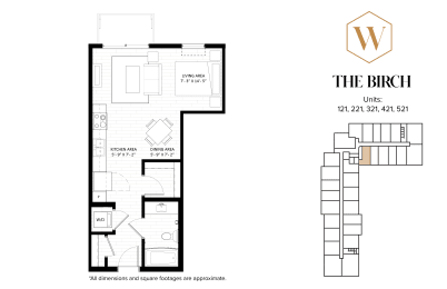 Studio, 1 bath, 535 sqft, $1,376