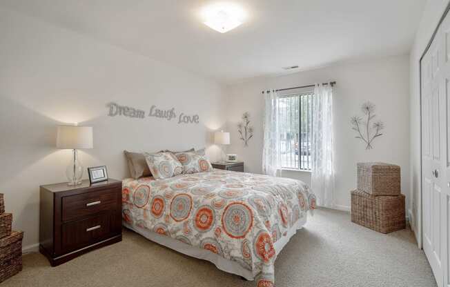 Spacious Bedroom at Lakeside Village Apartments Clinton Township MI