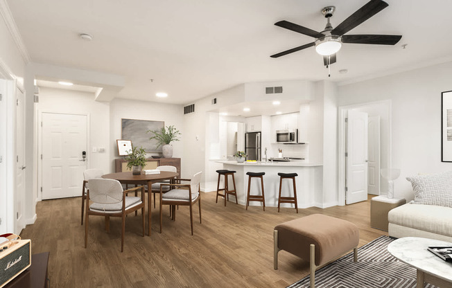 Living Room with Hard Surface Flooring