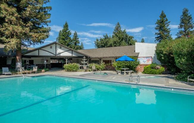 Invigorating Swimming Pool at Scottsmen Too Apartments, Clovis, CA, 93612