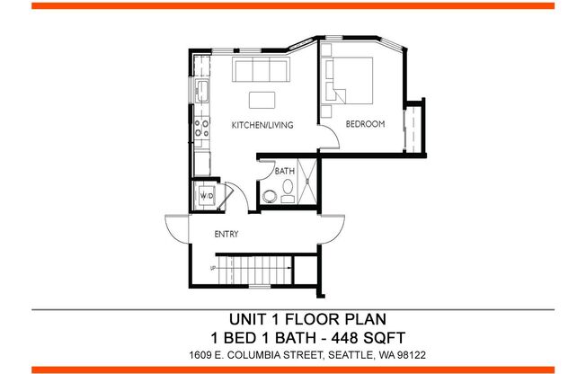 1 bed, 1 bath, 450 sqft, $1,995, Unit #1