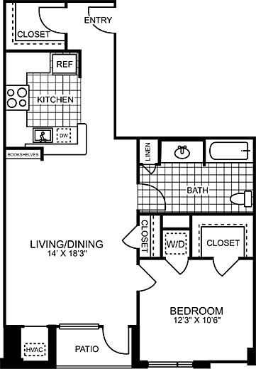 1 bed, 1 bath, 790 sqft, $3,607