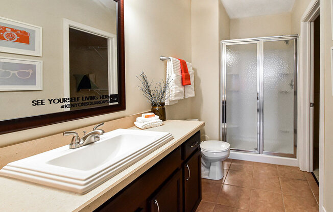 Luxurious Bathrooms at Kenyon Square Apartments, Westerville